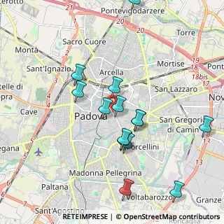 Mappa Via Giambattista Morgagni, 35121 Padova PD, Italia (1.91357)