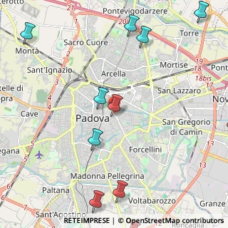 Mappa Via Giambattista Morgagni, 35121 Padova PD, Italia (3.04091)