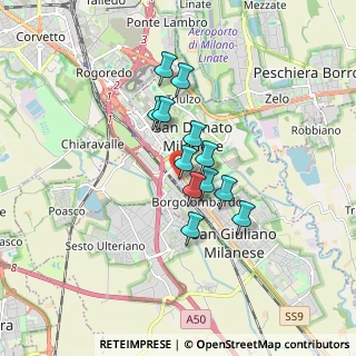 Mappa Via Mincio, 20097 San Donato Milanese MI, Italia (1.1975)