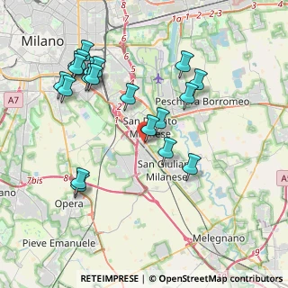 Mappa Via Mincio, 20097 San Donato Milanese MI, Italia (4.153)