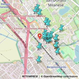 Mappa Via Po, 20097 San Donato Milanese MI, Italia (0.409)