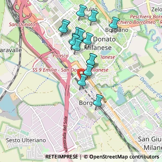 Mappa Via Po, 20097 San Donato Milanese MI, Italia (0.90125)