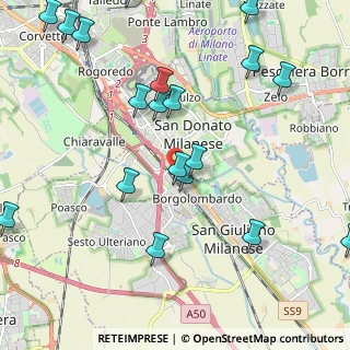 Mappa Via Olona, 20097 San Donato Milanese MI, Italia (2.732)