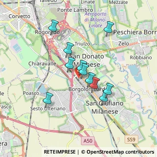 Mappa Via Po, 20097 San Donato Milanese MI, Italia (1.43727)