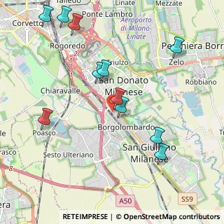 Mappa Via Olona, 20097 San Donato Milanese MI, Italia (2.26091)