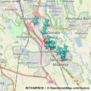 Mappa Via Po, 20097 San Donato Milanese MI, Italia (1.27182)