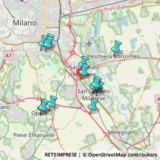 Mappa Via Po, 20097 San Donato Milanese MI, Italia (3.49071)