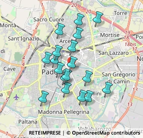 Mappa Via Francesco Marzolo, 35100 Padova PD, Italia (1.52111)