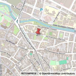 Mappa Via Francesco Marzolo, 8, 35100 Padova, Padova (Veneto)