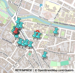 Mappa Via Francesco Marzolo, 35100 Padova PD, Italia (0.2535)