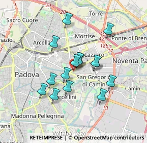Mappa Via Giambellino, 35129 Padova PD, Italia (1.42)