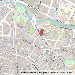 Mappa Via Giambattista Morgagni, 30/a, 35121 Padova, Padova (Veneto)