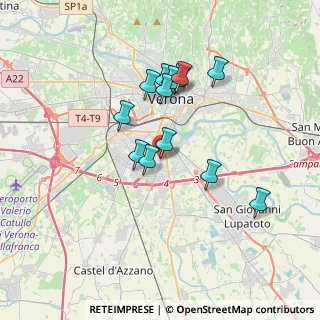 Mappa Via Fornari, 37135 Verona VR, Italia (3.02923)