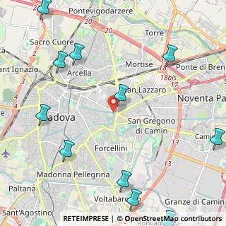 Mappa Venezia cittadella, 35129 Padova PD, Italia (3.06909)