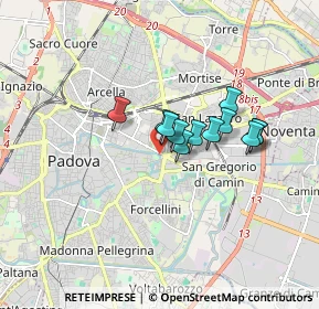 Mappa Venezia cittadella, 35129 Padova PD, Italia (1.17333)