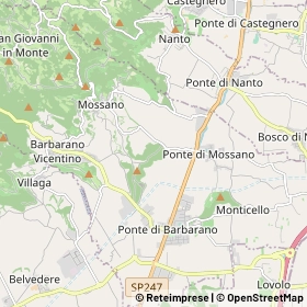 Mappa Barbarano Mossano