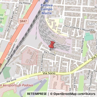 Mappa Via Crimea, 54, 35141 Padova, Padova (Veneto)