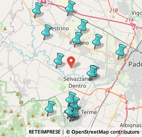 Mappa Vicolo Vegri, 35030 Selvazzano Dentro PD, Italia (4.47118)