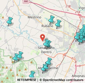 Mappa Vicolo Vegri, 35030 Selvazzano Dentro PD, Italia (5.7995)
