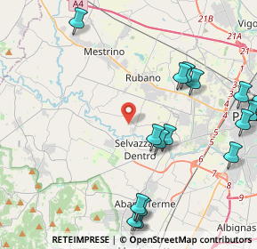 Mappa Vicolo Vegri, 35030 Selvazzano Dentro PD, Italia (5.8125)