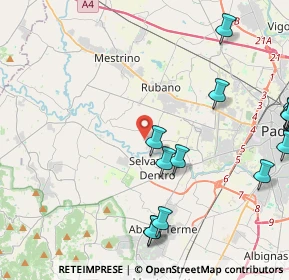 Mappa Vicolo Vegri, 35030 Selvazzano Dentro PD, Italia (6.216)