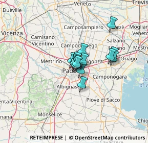 Mappa Via Monte Santo, 35123 Padova PD, Italia (6.76857)