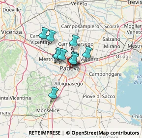 Mappa Via Monte Santo, 35123 Padova PD, Italia (7.67545)