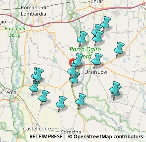 Mappa Via Gelsi, 26029 Soncino CR, Italia (7.42647)