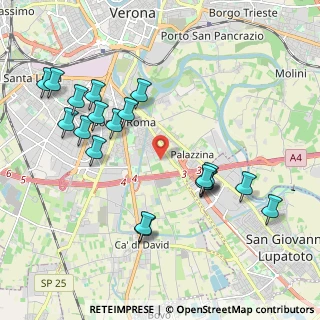 Mappa Via Taddea da Carrara, 37134 Verona VR, Italia (2.16842)