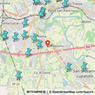 Mappa Via Taddea da Carrara, 37134 Verona VR, Italia (3.186)