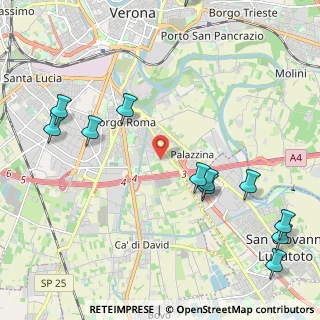 Mappa Via Taddea da Carrara, 37134 Verona VR, Italia (2.7275)