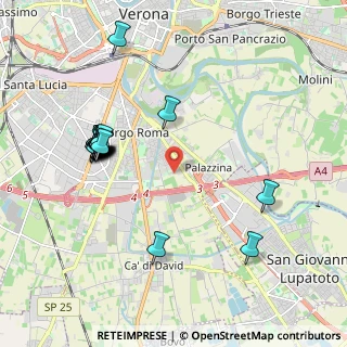 Mappa Via Taddea da Carrara, 37134 Verona VR, Italia (2.10158)