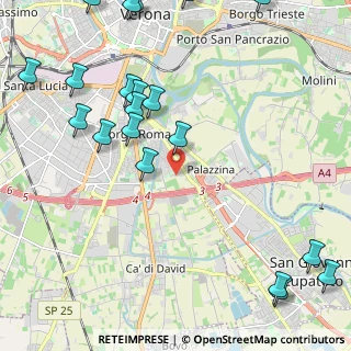 Mappa Via Taddea da Carrara, 37134 Verona VR, Italia (2.967)