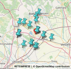 Mappa Via Campasso, 13881 Cavaglià BI, Italia (11.09)