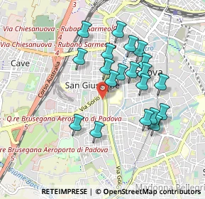 Mappa Via Cernaia, 35141 Padova PD, Italia (0.821)