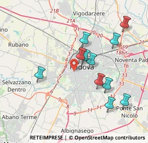 Mappa Via Cernaia, 35141 Padova PD, Italia (3.68455)