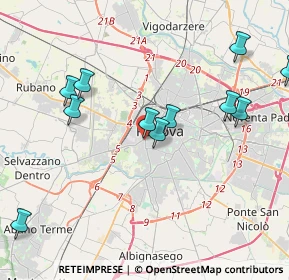 Mappa Via Cernaia, 35141 Padova PD, Italia (4.61417)