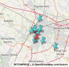 Mappa Via Cernaia, 35141 Padova PD, Italia (2.03091)