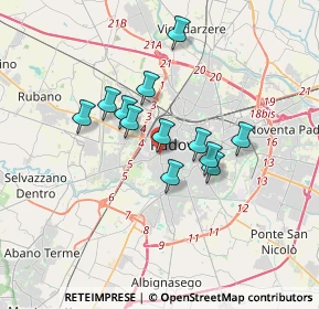 Mappa Via Cernaia, 35141 Padova PD, Italia (2.62833)