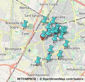 Mappa Via Cernaia, 35141 Padova PD, Italia (1.451)
