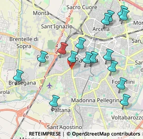 Mappa Via Cernaia, 35141 Padova PD, Italia (2.16375)