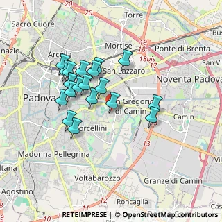 Mappa Via Gasparo Zonta, 35128 Padova PD, Italia (1.571)