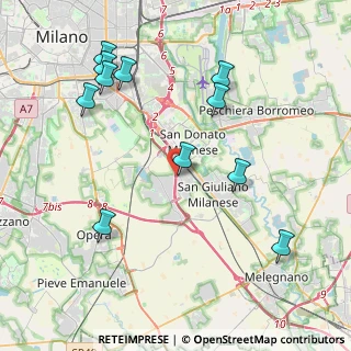 Mappa Autostrada del Sole, 20097 Area Industriale MI, Italia (4.54909)