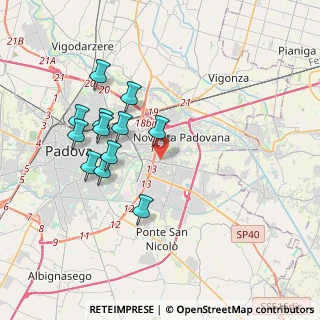 Mappa Via Baviera, 35127 Padova PD, Italia (3.53417)