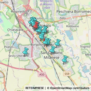Mappa Fornace, 20098 San Giuliano Milanese MI, Italia (1.4625)
