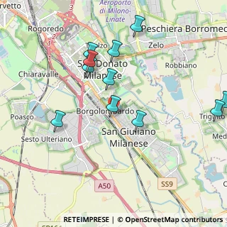 Mappa Fornace, 20098 San Giuliano Milanese MI, Italia (2.08818)