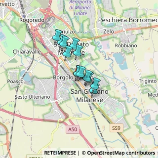 Mappa Fornace, 20098 San Giuliano Milanese MI, Italia (1.04615)