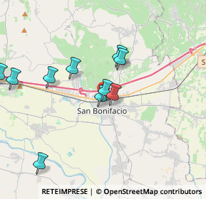 Mappa Via Alessandro Volta, 37047 San Bonifacio VR, Italia (4.21545)