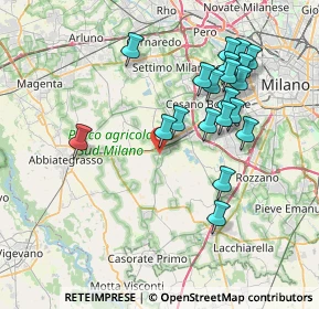 Mappa 20083 Gaggiano MI, Italia (7.5135)