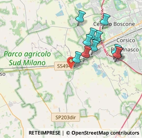Mappa 20083 Gaggiano MI, Italia (3.56273)